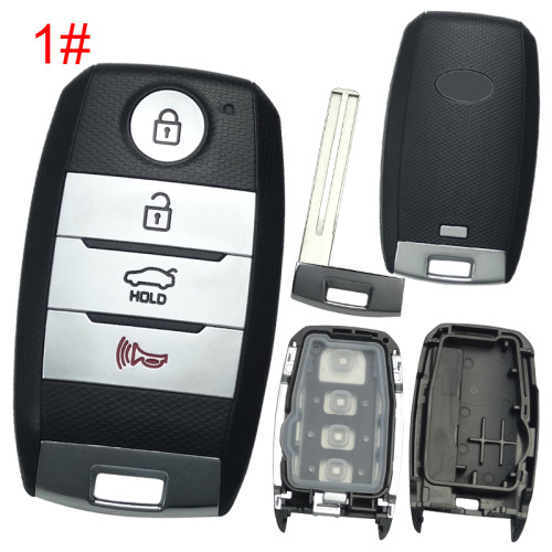 For KIA 3+1 button remote key blank with badge  , pls choose button