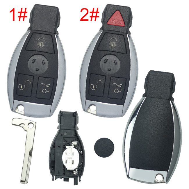 For Benz BGA 3/3+1 button remote key shell
