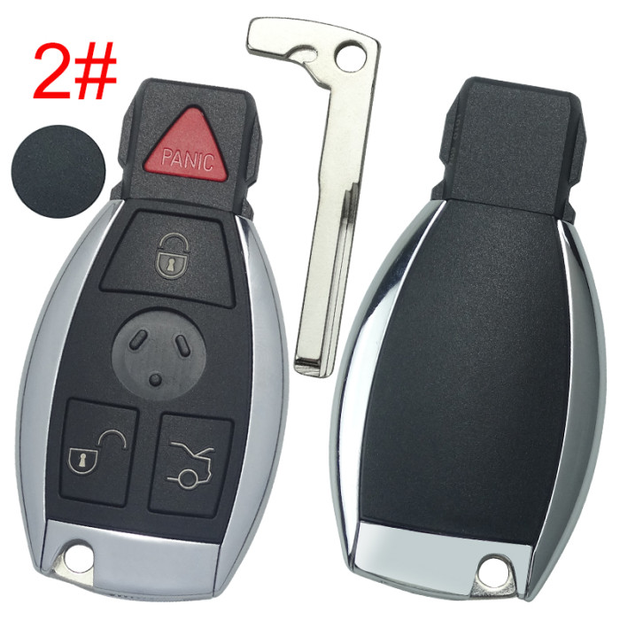 For Benz BGA 3/3+1 button remote key shell