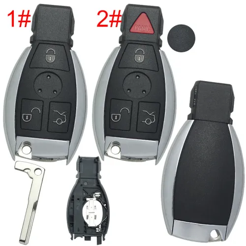 For Benz BGA 3 button remote key shell