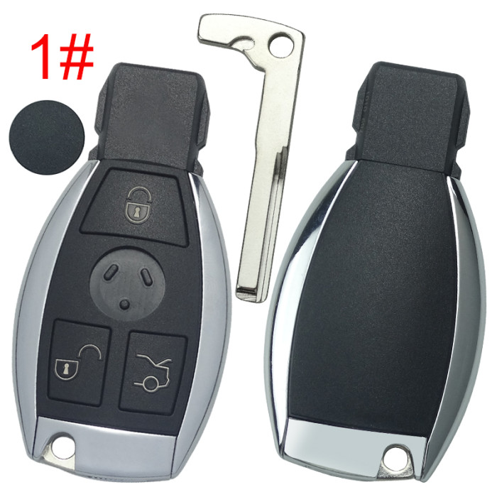 For Benz BGA 3/3+1 button remote key shell