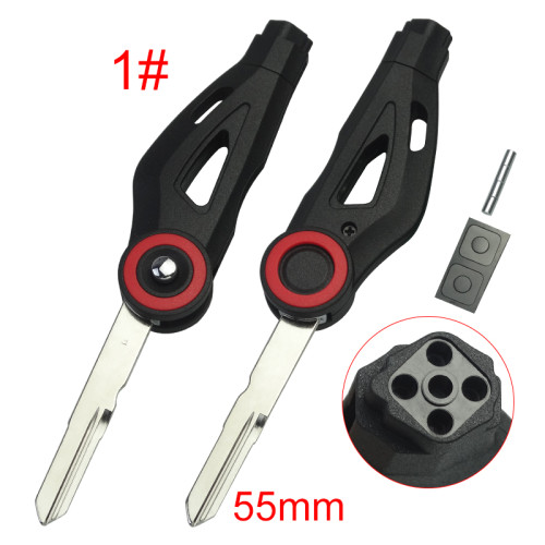For KAWASAKI motorcycle key blank without logo red circle , pls choose blade