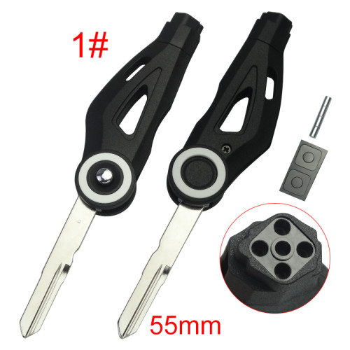 KAWASAKI motorcycle key blank without logo White circle , pls choose blade