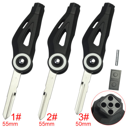 KAWASAKI motorcycle key blank without logo White circle , pls choose blade