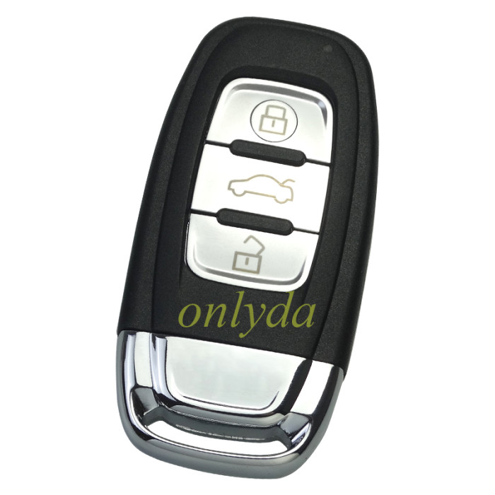 For Audi 3 button keyless modified key shell with Badge
