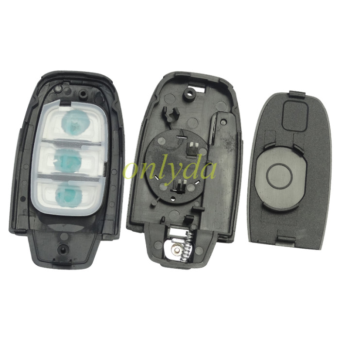 For Audi 3 button keyless modified key shell with Badge