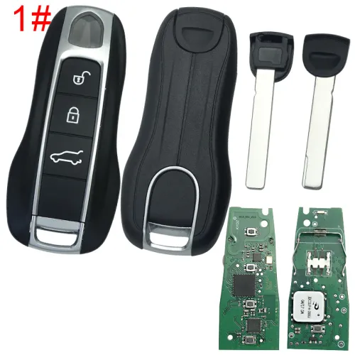 new Aftermarket  5M key kydz for Porsche 911 Cayenne Panamera Macan  3/4 Button 433MHZ with 5M chip   Keyless go，MLB KEY