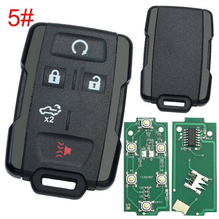 Chevrolet black color remote key with 315mhz FCCID:M3N323337100, pls choose button
