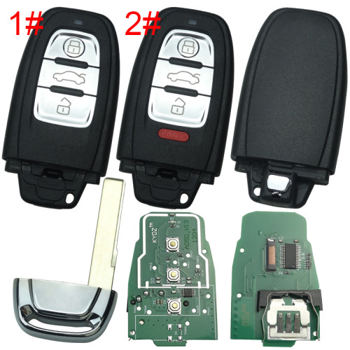 KYDZ Brand Audi A4L,Q5 3 button remote  control with 868mhz/434mhz pls choose frequency
