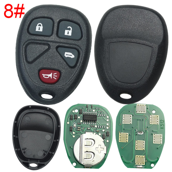 For Buick remote key blank with 315mhz OUC60270 315 CH-010 POUC60270(G9), pls choose button