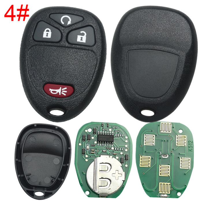 For Buick remote key blank with 315mhz OUC60270 315 CH-010 POUC60270(G9), pls choose button
