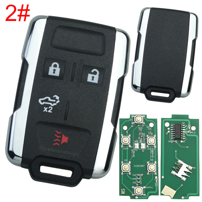 Chevrolet Silver color remote key with 315mhz FCCID:M3N323337100, pls choose button