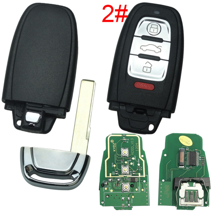 KYDZ Brand Audi A4L,Q5 3 /3+1button remote  control with 315mhz, pls choose button  Remote System 8T0-959-754C 8K0-959-754G 8T0-959-754G 8KO-959-754J 8KO-959-754C
