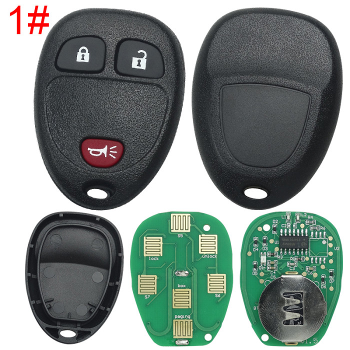 For GM  remote key  with FCCID OUC60270-433mhz (GM # 15913421 , 15913420 ,  20869057 15857840 5913427), pls choose button
