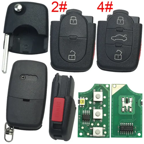 For Audi 2+1/3+1button control remote  315MHZ ID48chip PN: 4DO 837 231 M, pls choose button