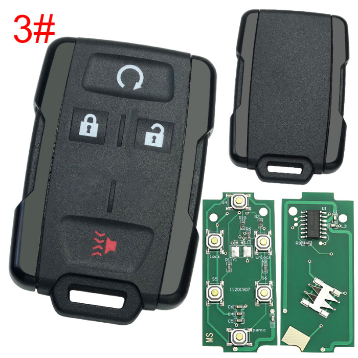 Chevrolet black color remote key with 315mhz FCCID:M3N323337100, pls choose button