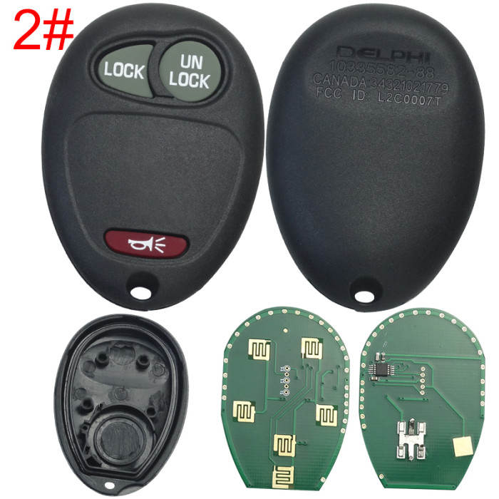 For Buick  remote key with 315mhz L2C0007T， pls choose button