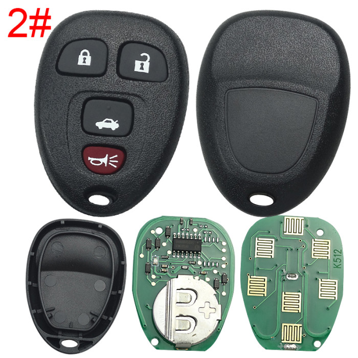 For Buick remote key blank with 315mhz OUC60270 315 CH-010 POUC60270(G9), pls choose button