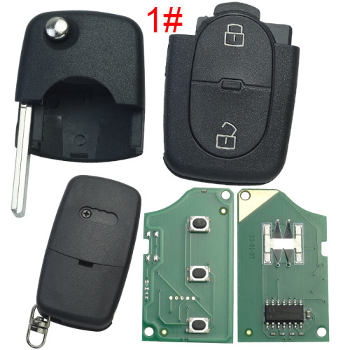 For Audi  remote control with  big battery  434MHZ ID48chip PN:4D0 837 231 A, pls choose button