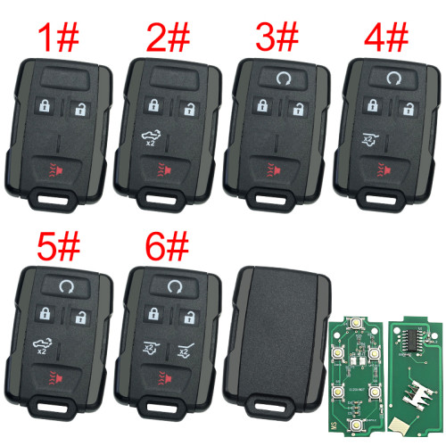 Chevrolet black color remote key with 315mhz FCCID:M3N323337100, pls choose button