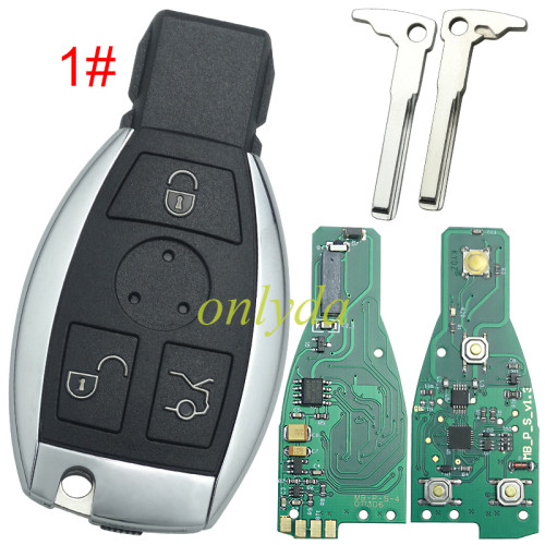 For Benz NEC remote key  with 315mhz / 434mhz  3/3+1 button , 2 battery type . please choose the key shell