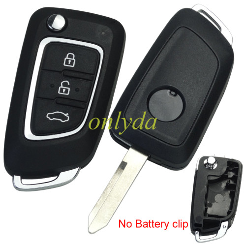 For Dongfeng 3 button  remote key blank with blade no batteri clip