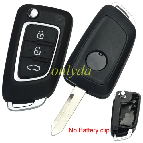 For Dongfeng 3 button  remote key blank with blade no batteri clip