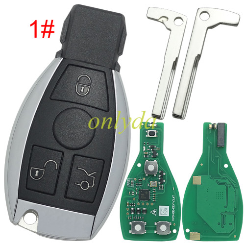 Mercedes-Benz Xhorse VVDI FBS3  BE.BGA,NEC  Key Pro Improved Version  3 button remote key with 434mhz (with token)XNBZ01