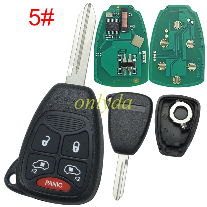 For Chrysler remote key  PCF7941 46 Chip  M3N5WY72XX433.92Mhz