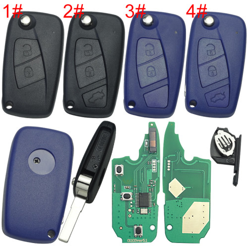 For Fiat 3 button remote key with Megamos ID48 chip with 434mhz  Fiat Bravo(2007-09/05/2008)  /Fiat Liena           Fiat Stilo(2001-2007)