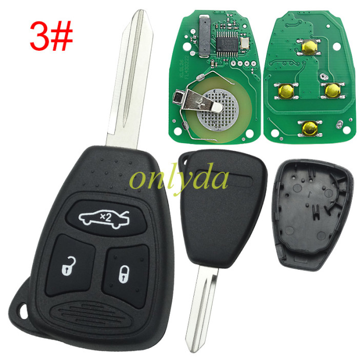 For Chrysler remote key 315mhz KOBDT04A OHT692427AA