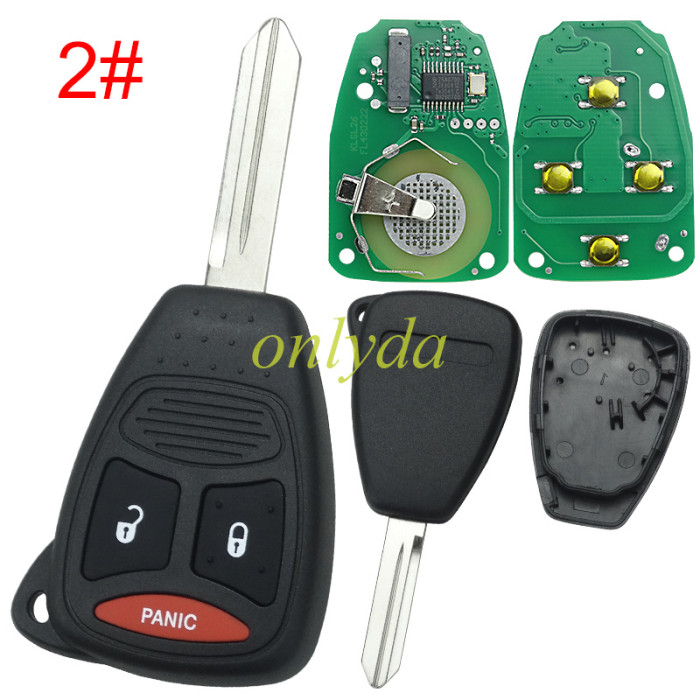 For Chrysler remote key 315mhz KOBDT04A OHT692427AA