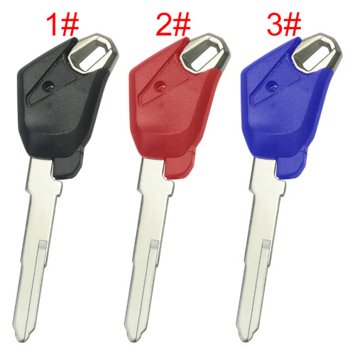 For KAWASAKI motorcycle key with left blade wiht badge , pls choose color