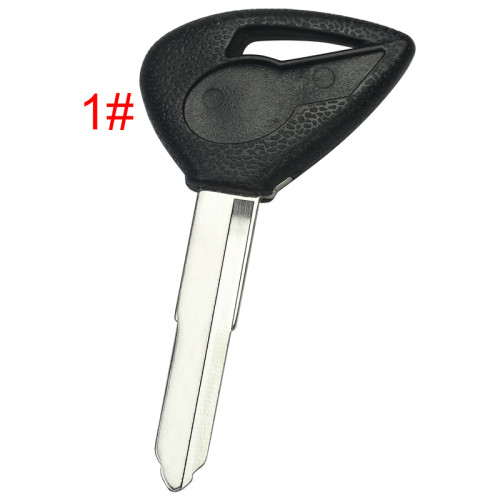 For  Yamaha motorcycle transponder key blank with left blade with badge , pls choose color