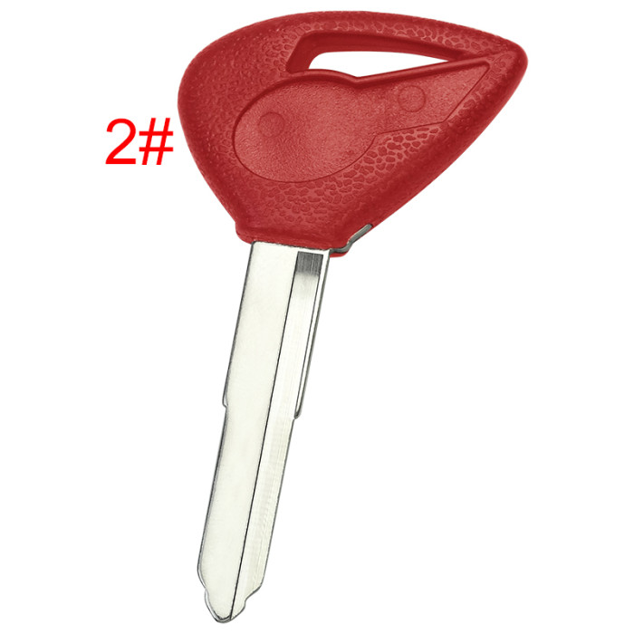 For  Yamaha motorcycle transponder key blank with left blade with badge , pls choose color