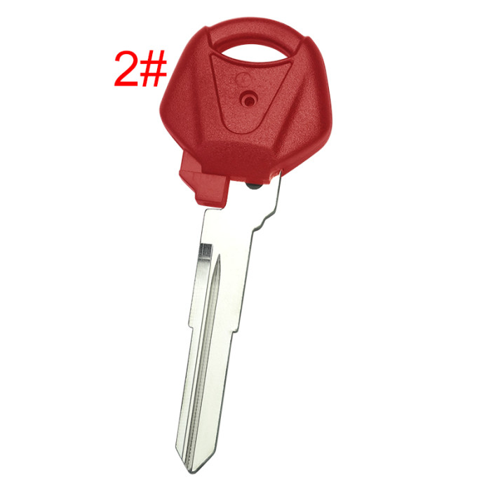For  Yamaha motorcycle transponder key blank with right blade 46.8mm， pls choose color