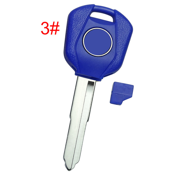 Honda-Motor  bike key blank， with left blade with badge, pls choose the color