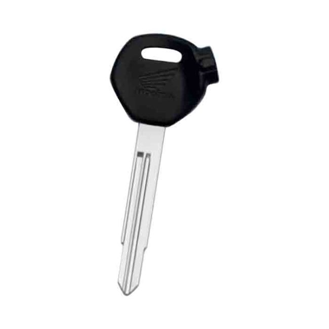 Honda-Motor bike key blank, with right blade with printed badge