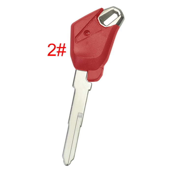 For KAWASAKI motorcycle key with left blade wiht badge , pls choose color