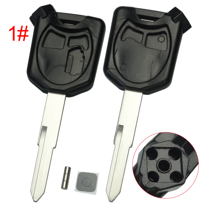 Honda-Motor bike key blank with right blade with badge , pls choose color