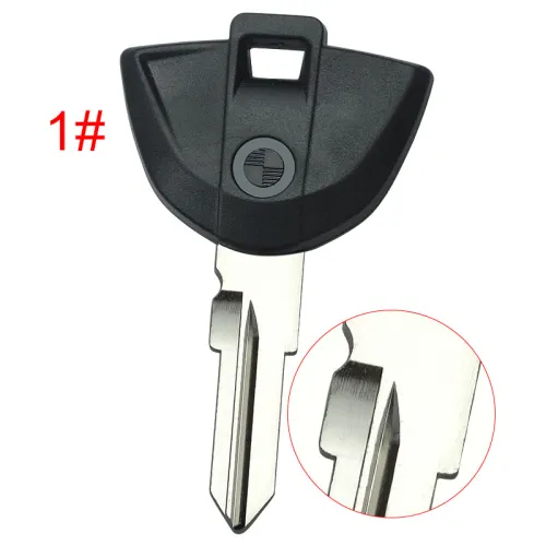 For BMW  Motrocycle key blank with badge with right blade ，pls choose color