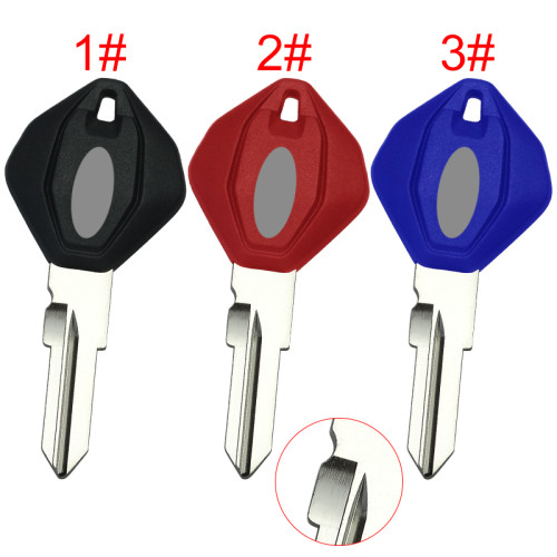 For Ducati motor  key blank with right with badge , pls choose color