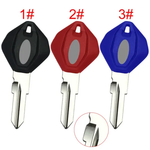 For Ducati motor  key blank with right with badge , pls choose color