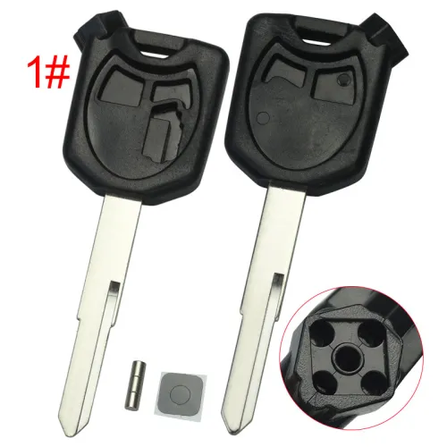 Honda-Motor bike key blank with left blade with badge , pls choose color