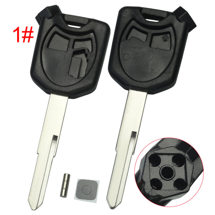 Honda-Motor bike key blank with left blade with badge , pls choose color