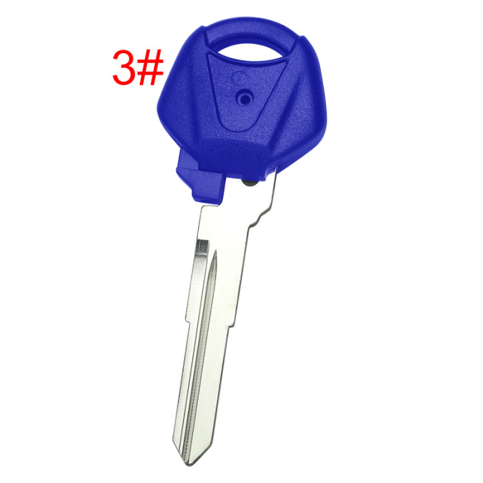 For  Yamaha motorcycle transponder key blank with right blade 46.8mm， pls choose color