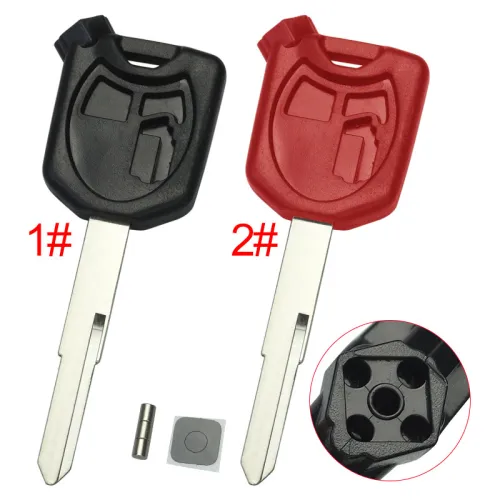 Honda-Motor bike key blank with left blade with badge , pls choose color