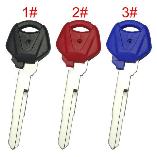 For  Yamaha motorcycle transponder key blank with left blade 54mm， pls choose color
