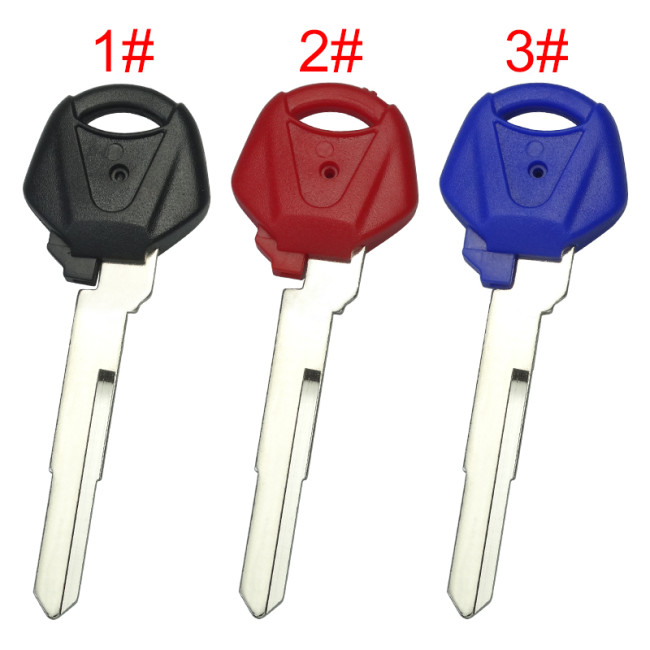 For Yamaha motorcycle transponder key blank with left blade 54mm, pls choose color