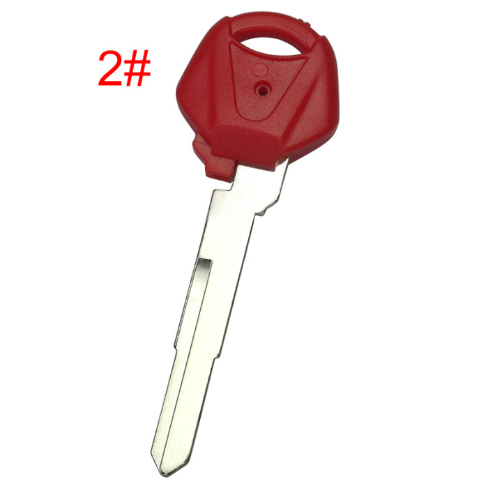 For  Yamaha motorcycle transponder key blank with right blade 54mm， pls choose color